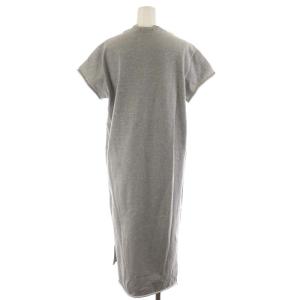 AURALEE ワンピース ミモレ ロング 半袖 スウェット コットン 1 M グレー