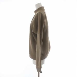 UNITED ARROWS テーラーメイド ゴルフウエア スウェット トレーナー モックネック バックジップ プルオーバー ロゴ 長袖 L 茶 ブラウン