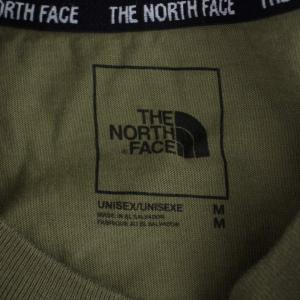 THE NORTH FACE スティープテック steep tech Tシャツ カットソー ロンT 長袖 クルーネック プリント M カーキ