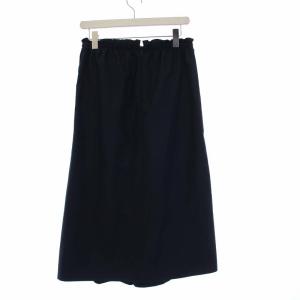 Drawer ギャザースカート フレア ロング 36 S 紺 ネイビー 6524-299-1088