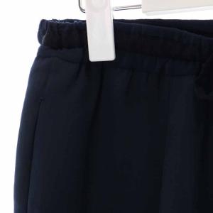 Drawer シルクドロストパンツ イージーパンツ テーパードパンツ ロング 38 M 紺 ネイビー 6514-299-0884