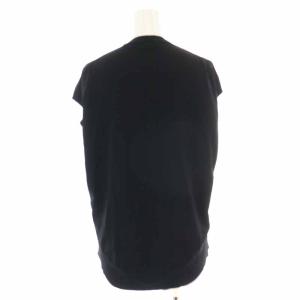 Theory 21SS COMPACT CREPE COCOON PO プルオーバーニット カットソー スタンドカラー フレンチスリーブ