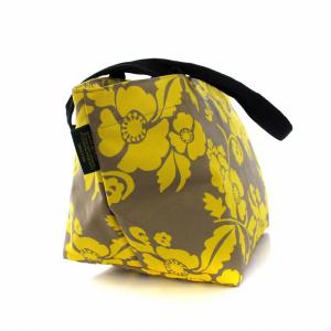 Hervé Chapelier アラベスクマスティックゴールド トートバッグ ハンドバッグ 花柄 黄色 イエロー ベージュ