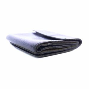 IL BISONTE 財布 三つ折り 小銭入れ ミニウォレット レザー 黒 ブラック