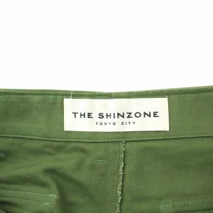 Shinzone ベイカーパンツ テーパード ハイウエスト 36 S 緑 グリーン 15AMSPA18