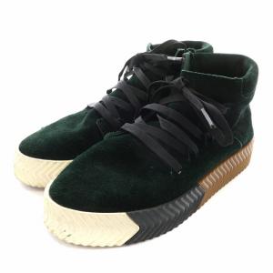 adidas Originals ALEXANDER WANG SKATE MID スニーカー シューズ スエード ハイカット US5.5 23.5cm 黒