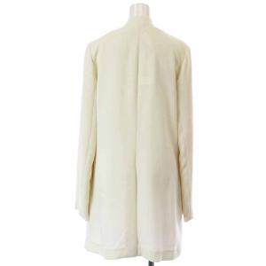 Theory ノーカラージャケット ロング 2 M アイボリー 01-7104110-120-702
