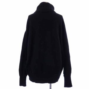 Spick&Span ニット セーター 長袖 タートルネック プルオーバー ウール カシミヤ混 黒 ブラック 17-080-200-4290-4-0