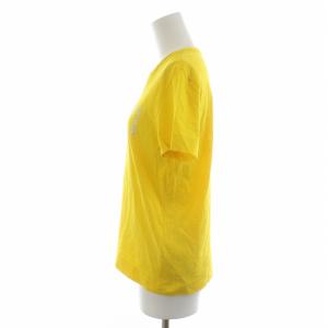 Emilio Pucci Tシャツ カットソー ロゴ クルーネック プルオーバー 半袖 S 黄色 イエロー 9EJP75