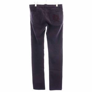 Alexander McQueen デニムパンツ ジーンズ ロング 刺繍 46 S 紫 パープル