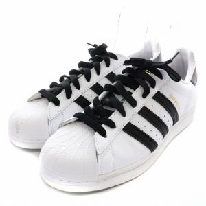 adidas Originals スーパースター SUPER STAR スニーカー シューズ レザー 3ライン US9 27.0cm 白 ホワイト 黒 ブラック