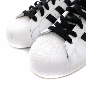 adidas Originals スーパースター SUPER STAR スニーカー シューズ レザー 3ライン US9 27.0cm 白 ホワイト 黒 ブラック