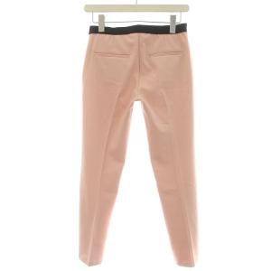 BARNEYS NEW YORK 22AW ウォッシャブルバックウエストゴムパンツ テーパードパンツ 裏起毛 ストレッチ センタープレス 36 S ピンク 2186213