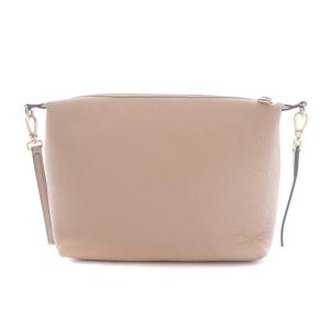 FURLA ショルダーバッグ ポシェット ロゴ ストラップ付き ジェニュインレザー ピンク F8760