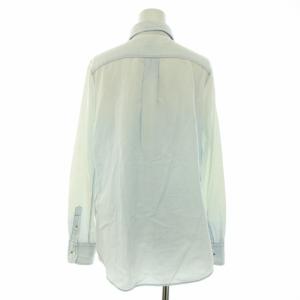 MADISONBLUE デニムシャツ ブラウス スタンダードカラー 長袖 B刺繍 2 M 水色 ライトブルー