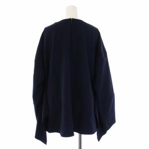 ENFOLD 23SS CENTER DRAPE PULLOVER ブラウス カットソー 長袖 プルオーバー クルーネック ワイド 38