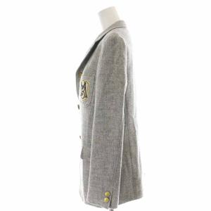 MADISONBLUE S3B TWEED BLAZER ジャケット ウール ワッペン 01 グレー MB174-1012