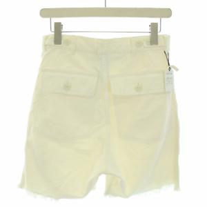 MADISONBLUE ショートパンツ ボタンフライ カットオフ 02 M 白 ホワイト MB191-3019