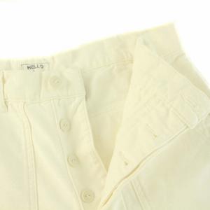 MADISONBLUE ショートパンツ ボタンフライ カットオフ 02 M 白 ホワイト MB191-3019