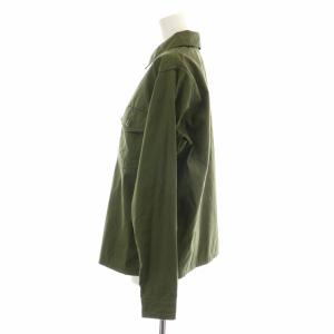 YAECA LIKE WEAR BAKER SHIRT ワークシャツ 長袖 S カーキ 78101