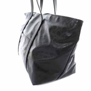 GHERARDINI ソフティ SOFTY トートバッグ ハンドバッグ 舟形 ロゴ 黒 ブラック