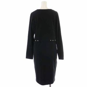 agnes b. ロングカーディガン ラメボタン 長袖 2 M 黒 ブラック