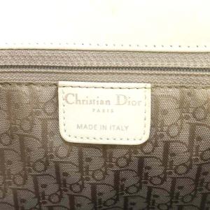 Christian Dior カナージュ トートバッグ レザー 白