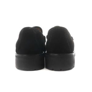 GUCCI ローファー ビット スエード 36 23.0cm 黒 ブラック