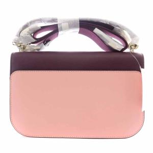 kate spade new york 2022 ショルダーバッグ レザー フラップ バイカラー 紫 パープル ピンク K9150