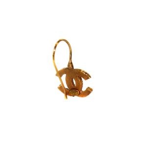 CHANEL ココマーク ピアス 片耳 ラインストーン 02A刻印 ゴールド色