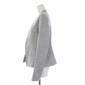 Theory SAXONY CLEAN BLAZER ノーカラージャケット トッパー 0 XS グレー