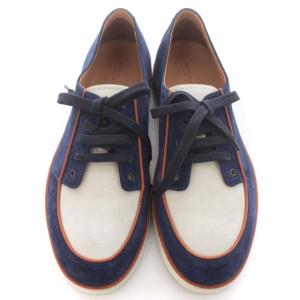 BOTTEGA VENETA スニーカー スエード ローカット 48 ネイビー ホワイト