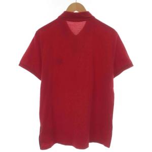 MONCLER 19SS ポロシャツ ロゴ サイドライン 半袖 8321800 L 赤 レッド