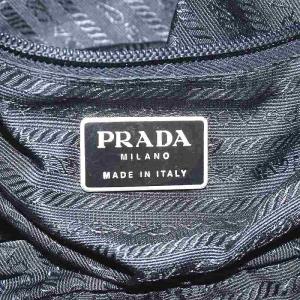 PRADA 三角プレート ハンドバッグ ナイロン 黒 ブラック