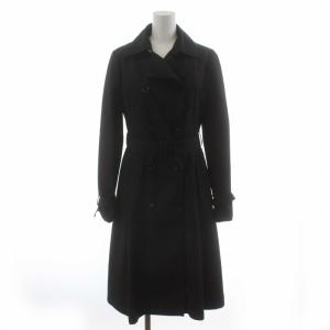 トレンチコート ライナー付 ロング 38 M 黒 ブラック