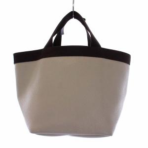 Hervé Chapelier リュクス 舟型トートバッグM ハンドバッグ グレージュ ブラウン 707GP