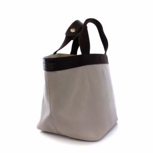 Hervé Chapelier リュクス 舟型トートバッグM ハンドバッグ グレージュ ブラウン 707GP
