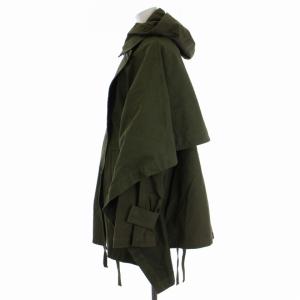 CLANE 20SS 2WAY LAYER MILITARY COAT フーデットコート ミリタリーコート ミドル丈 レイヤー F カーキ
