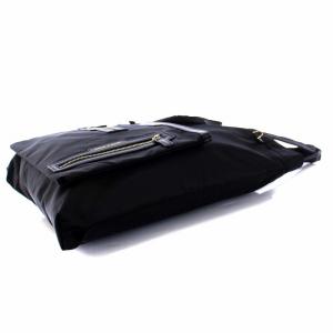 ANYA HINDMARCH マルチポケット トートバッグ ハンドバッグ ナイロン 黒 ブラック