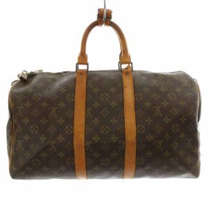 LOUIS VUITTON M41428 モノグラム キーポル45 ボストンバッグ ブラウン