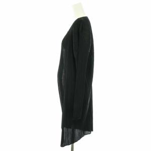 PLEATS PLEASE ISSEY MIYAKE イッセイミヤケ プリーツカーディガン ロング トッパー 長袖 3 黒