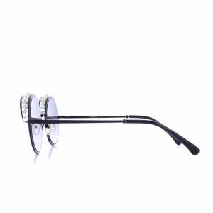 CHANEL CH4234 パール ラウンド サングラス ブラック