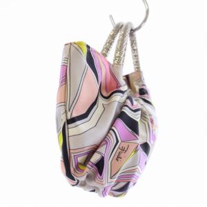 Emilio Pucci ハンドバッグ プッチ柄 シルク マルチカラー