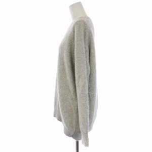 Drawer ニット セーター 長袖 クルーネック ウール F グレー 6513-199-1054
