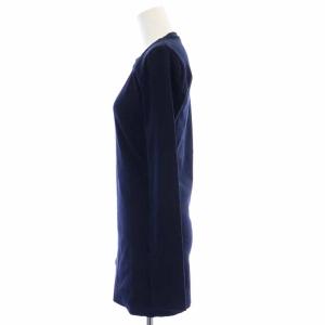 Theory 21SS PERRY KNIT BUTTON FRONT TEE ニット セーター クルーネック 長袖 プルオーバー S 紺