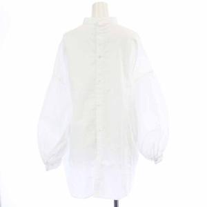 Spick&Span 22SS スタンドカラーランタンスリーブブラウス シャツ 長袖 白 ホワイト 22-051-200-2110-1-0