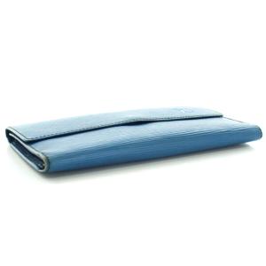 LOUIS VUITTON MALLETIER ヴィンテージ ポルトトレゾール インターナショナル エピ トレドブルー 長財布 三つ折り M63385