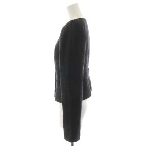 EPOCA ノーカラージャケット ウール 40 M グレー