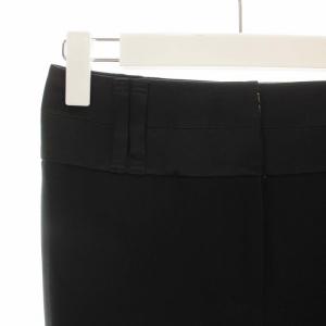 EPOCA テーパードパンツ センタープレス ジップアップ シルク 38 S 黒 ブラック