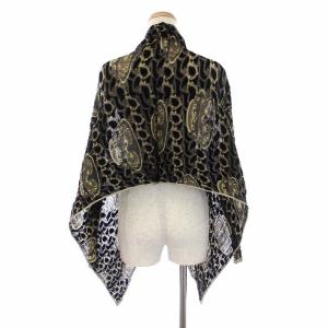 ISSEY MIYAKE FETE 07AW IF74FJ766 プリーツカーディガン 長袖 総柄 2 ブラック グレー  